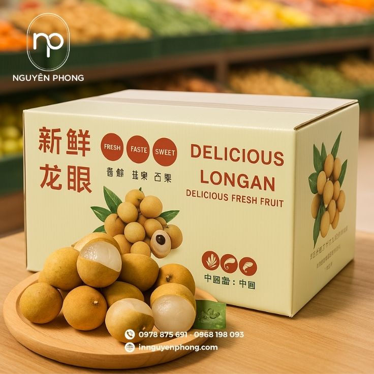 Mẫu thùng carton đựng nhãn thu hút khách hàng